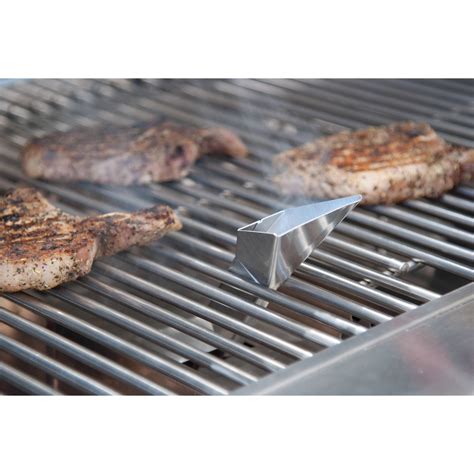 Stainless V Shaped Smoker Box Long with Pellet 